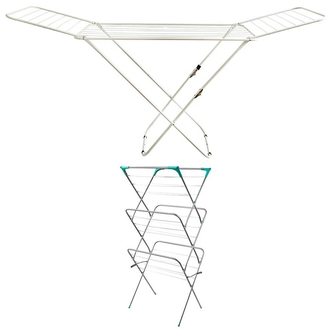 CLOTHES AIRER HORSE Winged Tier Tower Indoor Laundry Dryer Rack By Home
