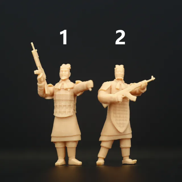 1/43 Scale Qin Dynasty Warriors Unpainted Resin Mini Figure Models Scene Props