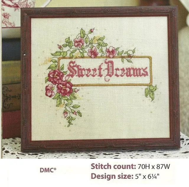 Sweet Dreams  Cross Stitch Pattern Only     Yd   Rep