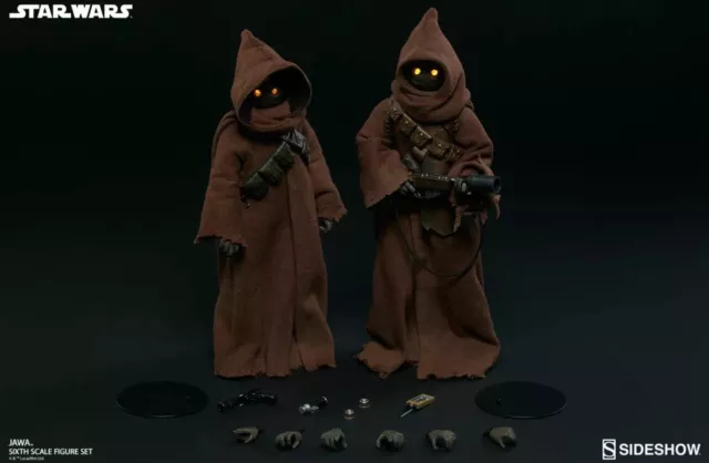 Sideshow Collectibles SET TWO Jawa Sixth Scale Figure 1/6 SCALE Star Wars