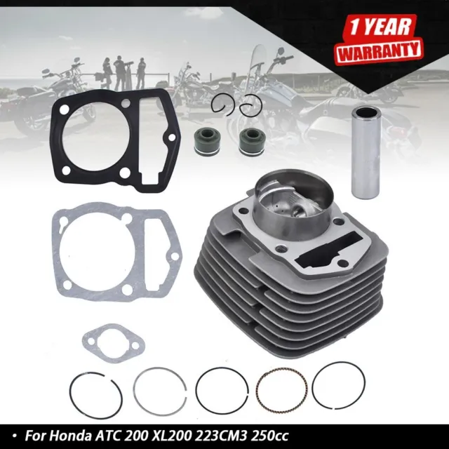 Cylinder Kit For Honda ATC 200 XL200 223CM3 250cc Piston 65.5mm Bore Rings CY-50