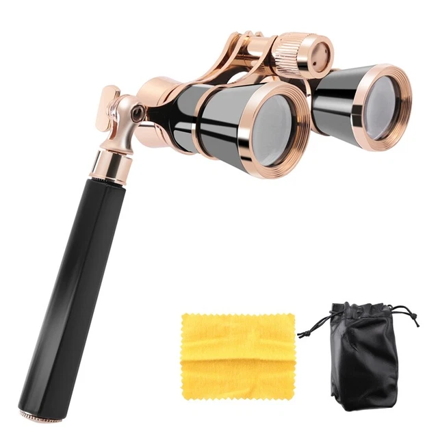 Black 3X25 Opera Binocular Coated Lens Telescope Opera Glasses Coated Theater V6