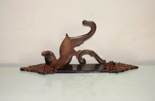 Peacock Shape Brass Key Holder Beautiful Parrot Wall Hook With Base Plate EK73