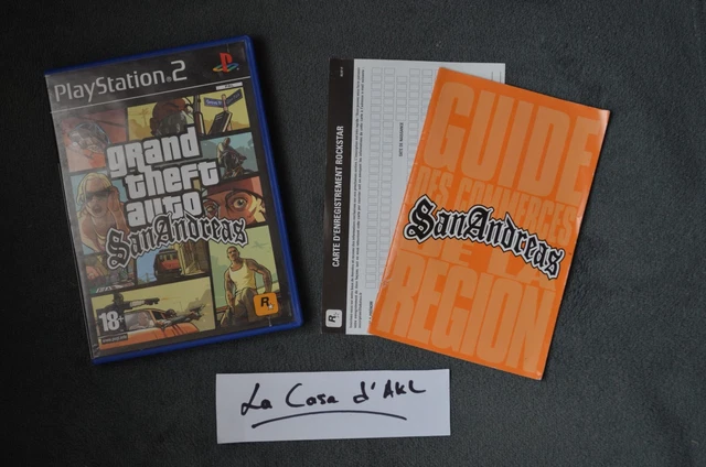Jeu GTA San Andreas PS2 Complet – Version FR, Très Bon état, Boîte Et Notice