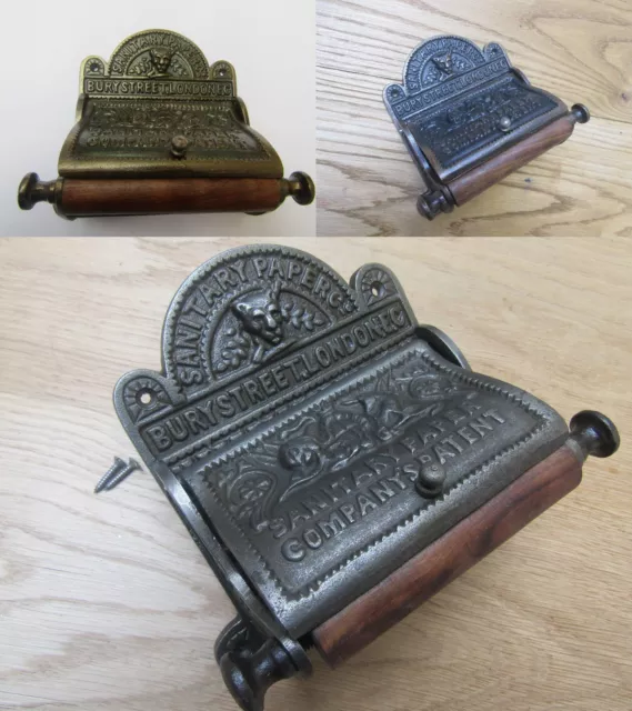 Vintage Antique Rustic old Period bathroom Wc Washroom Toilet Roll Holder Ornate