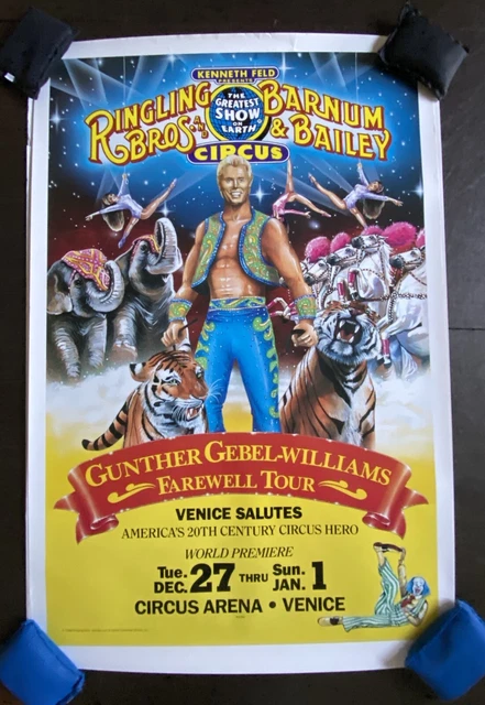 Chemise Vintage Du Cirque Ringling Bros 1988 - Taille Grand (Large) - Écran étoiles - Occasion