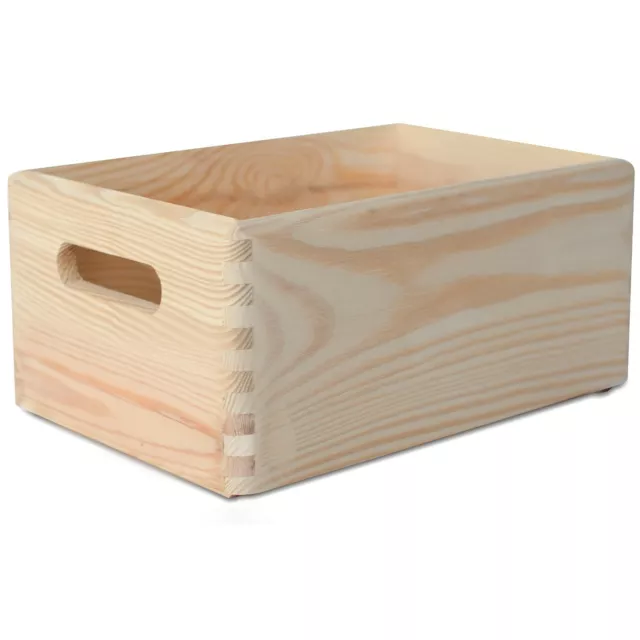 Creative Deco Grande Scatola in Legno con Maniglie | 30 x 20 x 14 cm (+/- 1 cm)