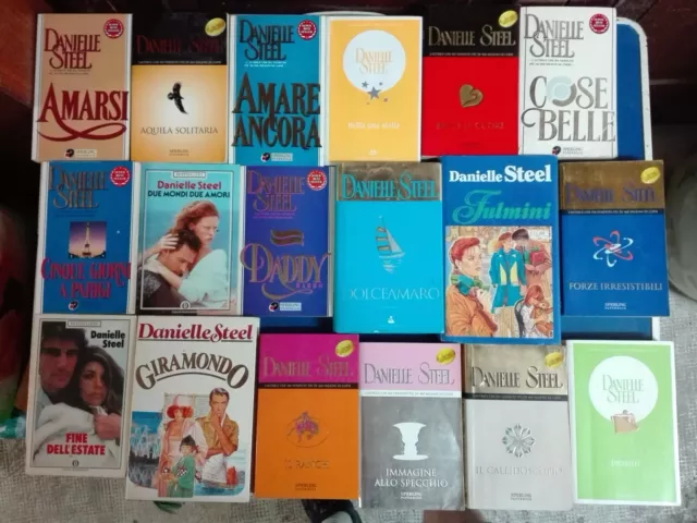 lotto blocco 43 romanzi libri di DANIELLE STEEL sentimentali per donne