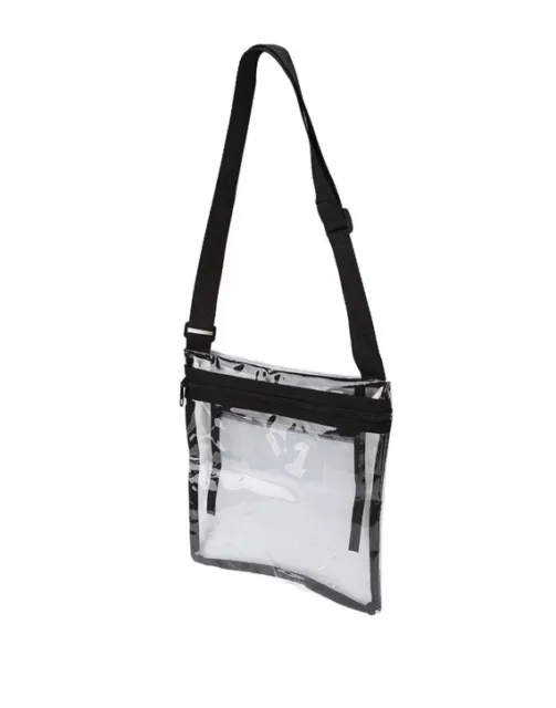 Clear Crossbody Tote Bag Transparent Handbag Zip Purse Stadium with Inner Pocket