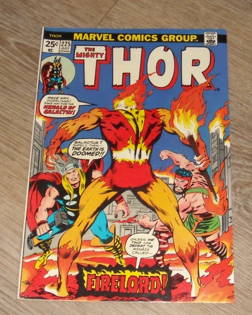 MIGHTY THOR # 225 MARVEL COMICS July 1974 FIRELORD 1st APPEARANCE NO VALUE STAMP