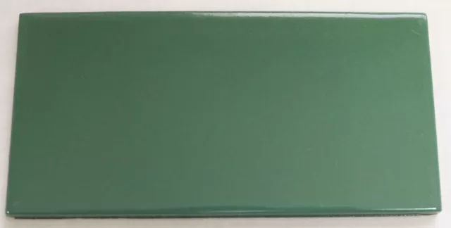 3" x 6" Tile Green Glossy Subway Vintage Mosaic Ceramic C#556 1 Pc
