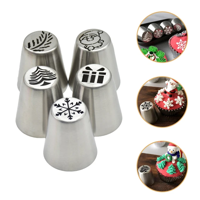 Crema de mantequilla escarcha punta de tubería boquillas de Navidad pastel decoración taza de papel