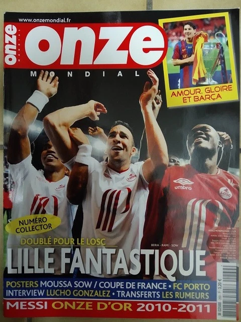 Poster Onze Mondial RC Lens 1996-1997 - Sang Et Or - Division 1 France Vintage