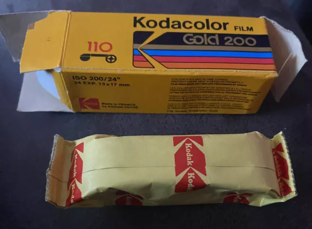 Película Kodacolor Gold 200, 110, 24 exposiciones, exp. 11/1990, nuevo y sellado ver fotos