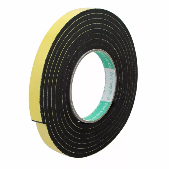 15mm x 5mm a singolo lato adesivo spugna antiurto nastro schiuma Giallo Nero