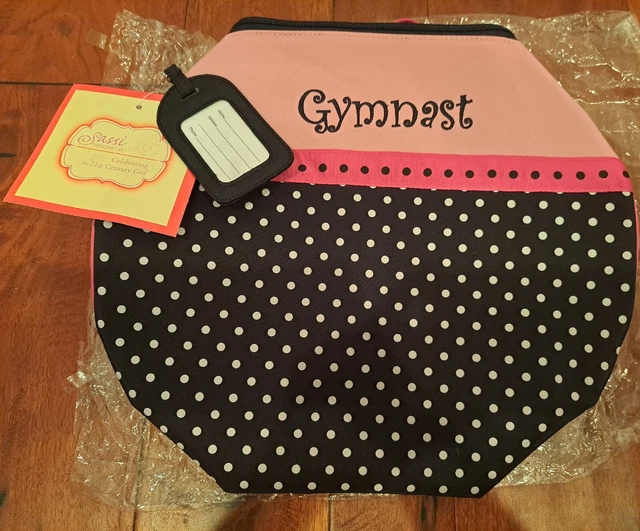 Sassi Designs Girls Gymnast Duffle Bag With Address Tag, NWT