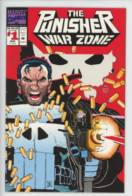 Punisher War Zone #1 Marvel Comics 1992 Die-cut cover 9.8