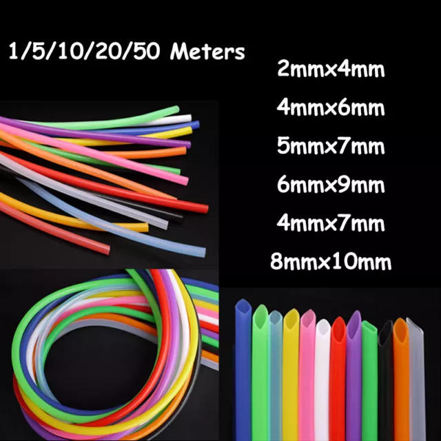 ID2-8mm OD4-10mm Color Silicone Tube Flexible Tubing High Temp Hose Rubber Pipe