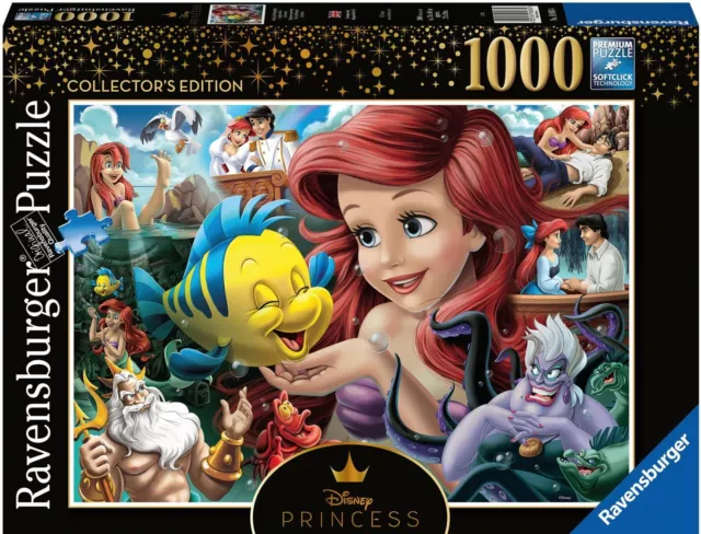 Ravensburger Puzzle Disney PricessArielle, die Meerjungfrau, 1000 Puzzleteile