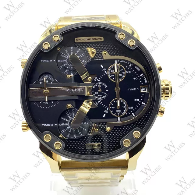 Diesel DZ7333 Mr. Daddy 2.0 Quartz Gold Stainless Steel Chronograph Men's Watch