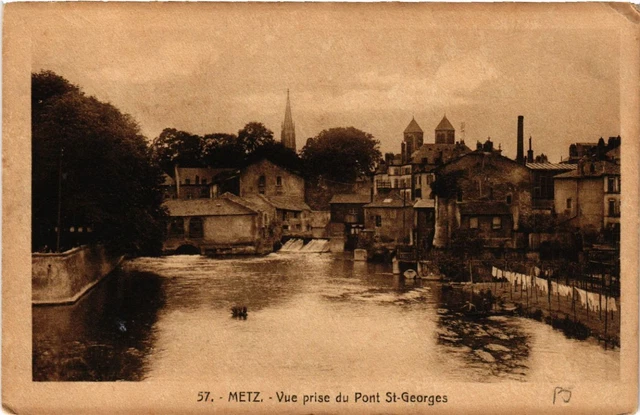 CPA AK METZ - Vue prise du Pont St-GEORGES (650969)