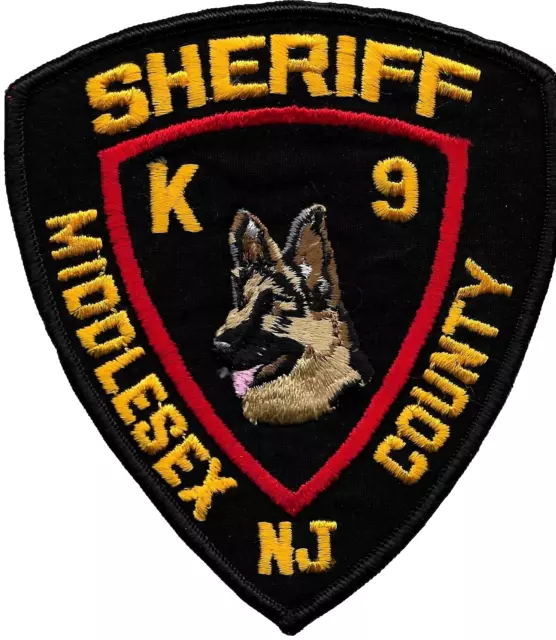 K-9 - N.J. Middlesex SHERIFF 80er Hundeführer Police Patch DHF Polizei Abzeichen