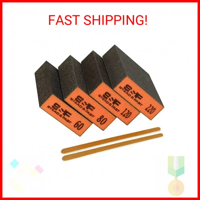 Sanding Sponge, 60 80 120 220 Coarse Medium Fine Grit Sanding Block, Sander Spon