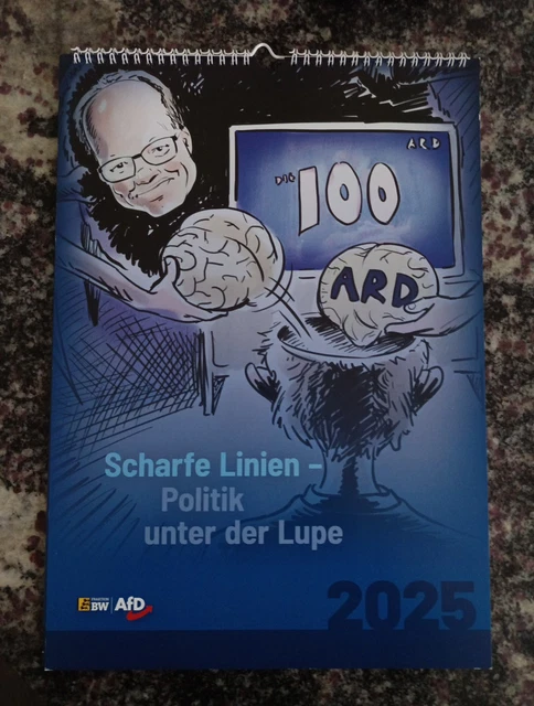 JAHRESKALENDER AFD KALENDER 2025 AFD in DIN A4 EUR 15,00 - PicClick DE