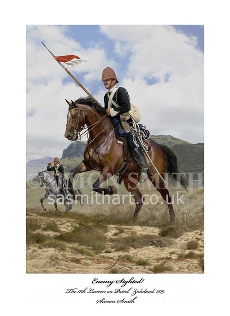 RORKES DRIFT ISANDLWANA 17th Lancers Zulu War Art print Ltd ed Artist ...