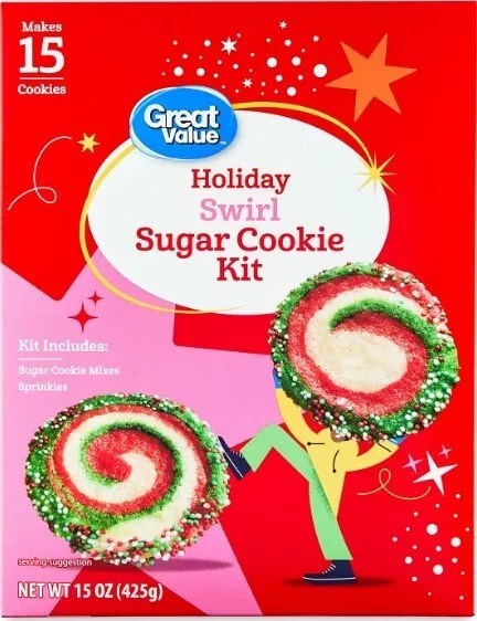 HOLIDAY 'Swirl' Sugar Cookie Mix, miscela biscotti 445 gr originale USA