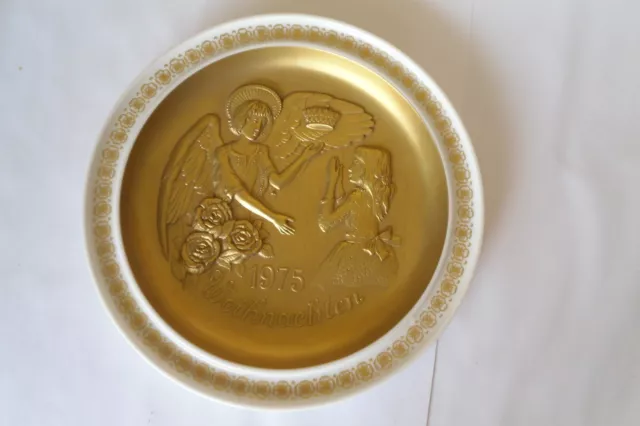 Hutschenreuther Germany Christmas Wall Plate 1975 The Holy Family Series Heavy