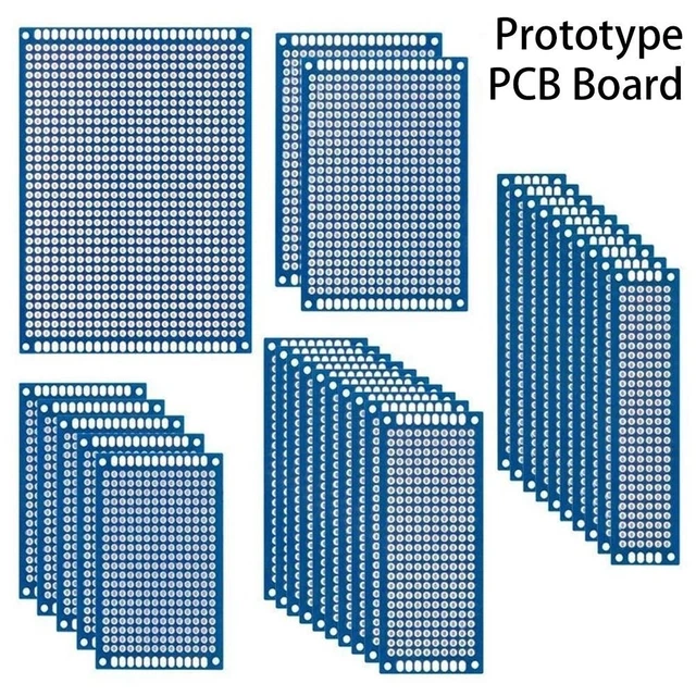 2x8cm 5x7cm 9x7cm Double côté PCB de prototypage Circuit imprimé Prototype PCB