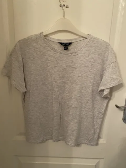 New Look 915 Grey T Shirt Tee Girls Kids Top Size Age 12-13 Years 152-158cm