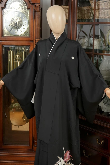 Dear Vanilla Japanese Silk Tomesode Kimono Women's Authentic Japan Vintage Mint 2