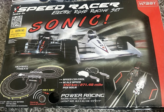 Speed racer electric road racing set sonic shop
