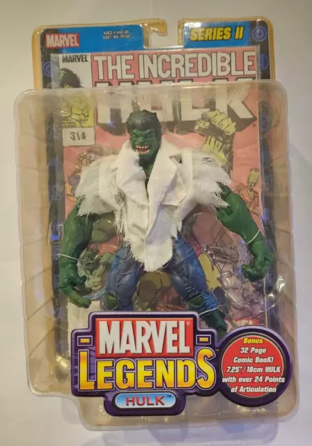 ToyBiz Marvel Legends Series 2 Hulk  6" Action Figure 2002 NIB *Rare* See Descr.