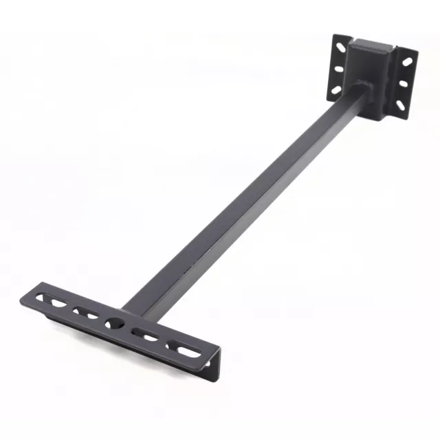 LED Floodlight Wall Extension Arm Bracket with Cable Management Med/Large Black 2