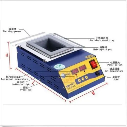 Digital Preheating Soldering Pot / Preheat Station Square Tin Pot 900W CM-150s T
