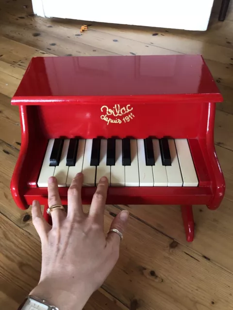 Vilac Depius 1911 Red Wooden Babies & Toddlers Real Piano. Collection E17