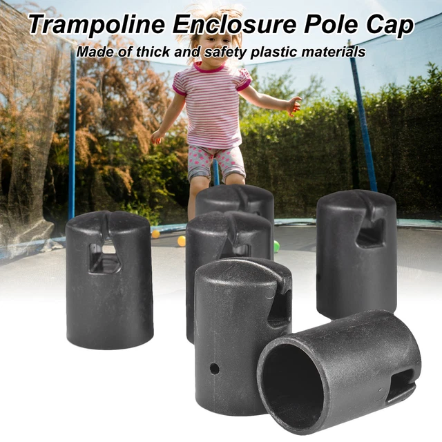 6pcs Trampoline Top Plastic End Pole Caps Net Enclosure Spare Parts Tool