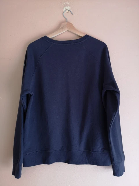 Columbia marineblau Nomadendruck Pullover mit Rundhalsausschnitt Baumwolle/Poly - Damen groß 9
