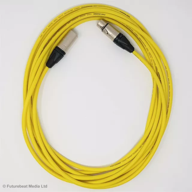 Van Damme Mic Cable Neutrik XLR to XLR Cables Balanced Microphone Patch Lead 6M