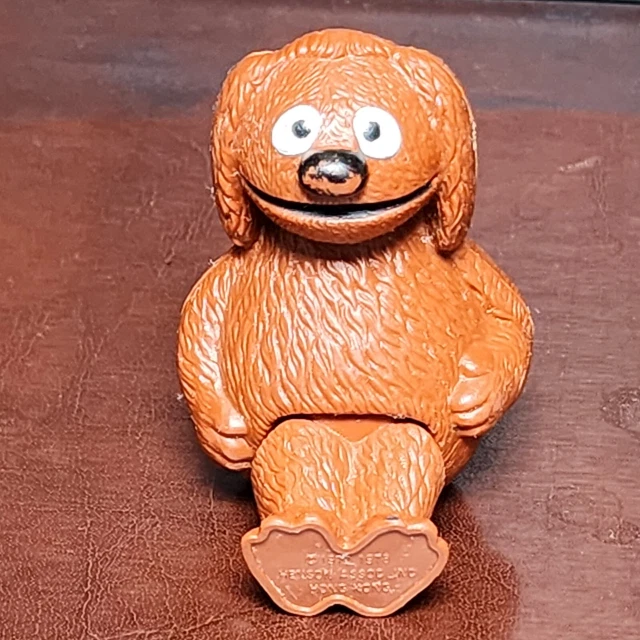 Vintage Muppet Show Rowlf the Dog Figure Stick Puppet 1978 Jim Henson