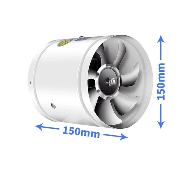Ventilatore Assiale Ø 150 Mm - 780 M³/H, Per Bagno, Cucina, Garage, Alimentazione 220V - Foto 13