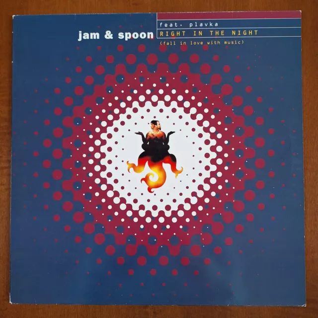 Jam & Spoon feat. Plavka - Right In The Night 12' Vinyl 1993 Dance Pool nm-