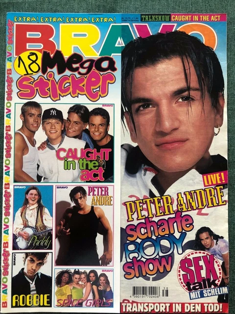 BRAVO Nr. 38 - 12.09.1996 - komplett - 72 Seiten - 4 Poster - 18 Megasticker