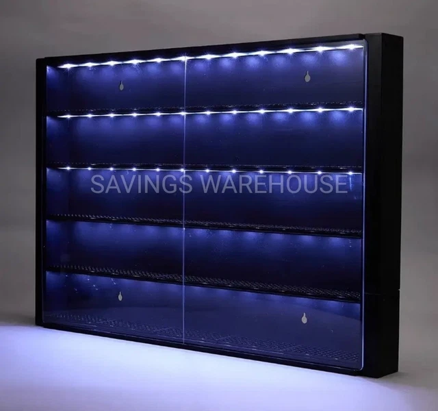 INFINITY CORVUS BELLI Display Case with LED Lighting Wall Mountable