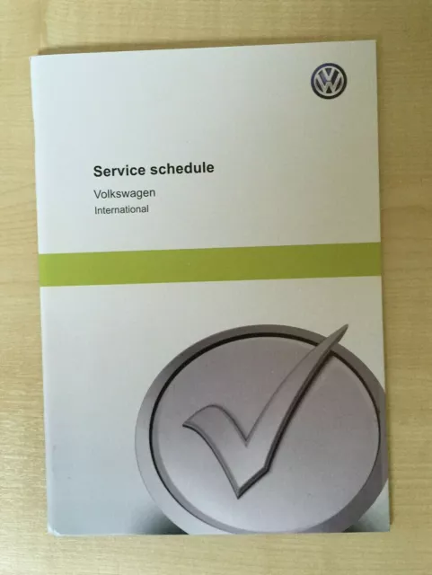 Vw Volkswagen Service Book New Unused Genuine Not Duplicate Golf Gti