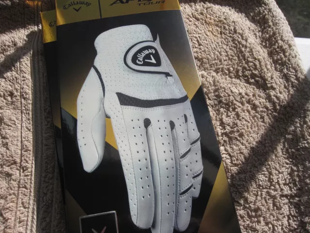 2 Callaway Apex Tour Golf Gloves Size Medium 2 New Mens