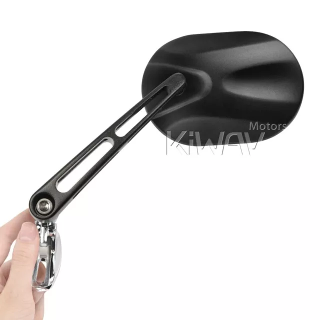 Stark Black Sport Bike Mirrors With Chrome Base for MV AGUSTA F4 1000 2010-